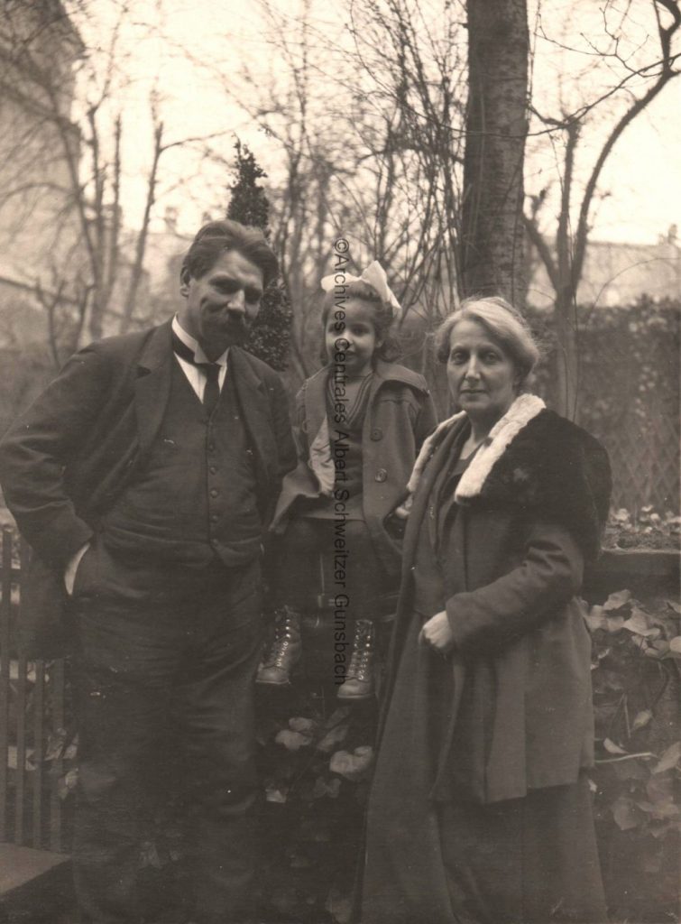 Albert, Rhéna et Hélène (Strasbourg, 1924)