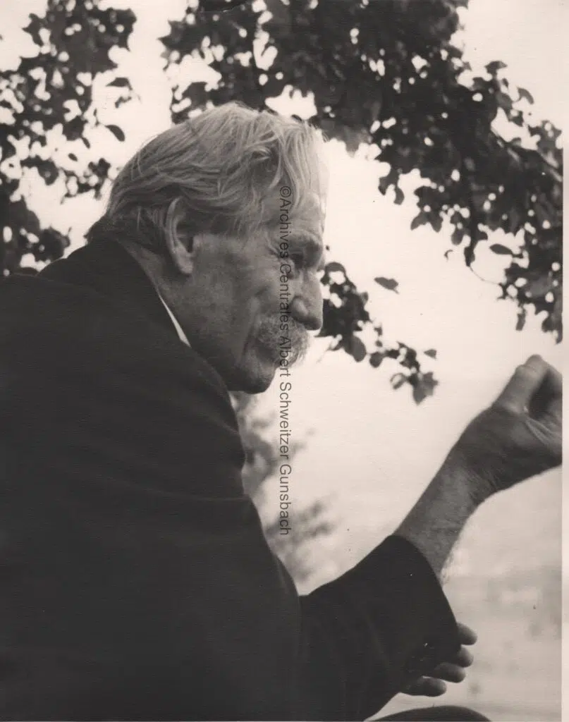 Albert Schweitzer Vers 1957