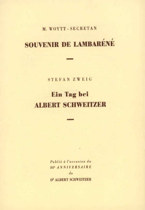 Ein Tag bei Albert Schweitzer