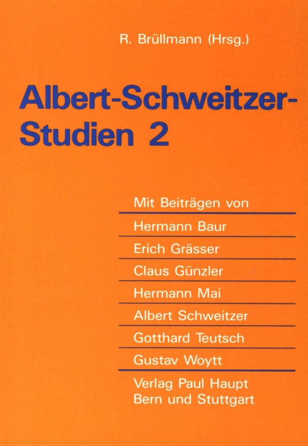 Albert-Schweitzer-Studien 2