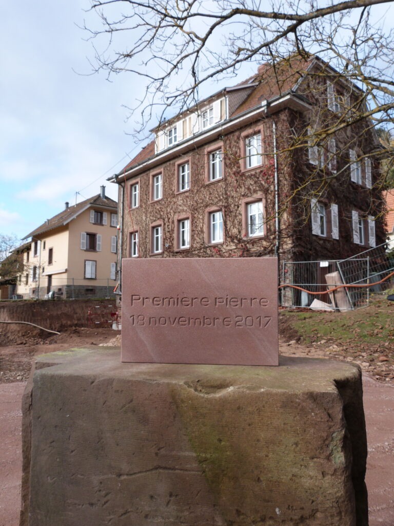 Première pierre musée Albert Schweitzer