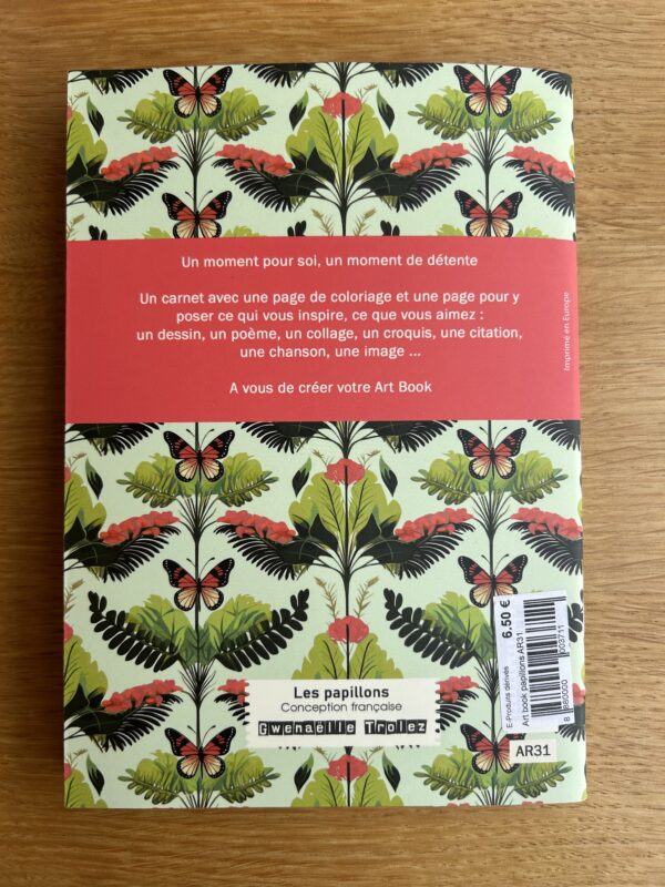 Carnet papillons - Art book