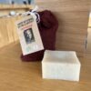 Savon artisanal verveine avec pochon bordeaux